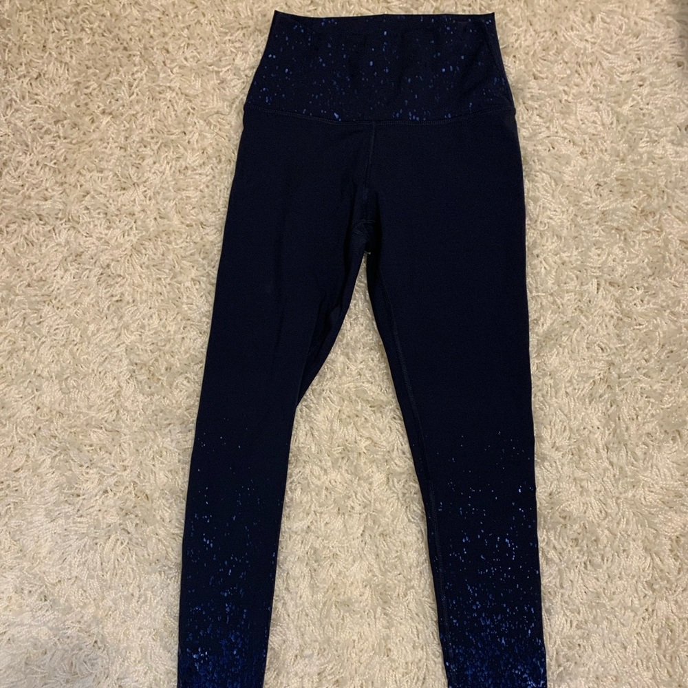 Z by Zobha Navy Shimmer Leggings